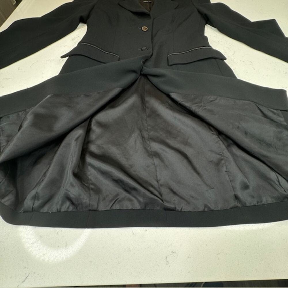identify Womens Sz 4 Black Peacoat Jacket - Picture 5 of 14